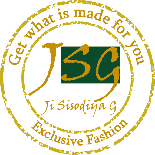 Golden-bordered round stamp-like logo featuring the initials 'JSG' in the center. The 'SG' is set against a green background, surrounded by golden borders.